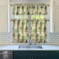 thumbnail image 3 of Desert Plant Kitchen Curtains Set of 3, 27.5x36in Polyester Short Drapes with Succulent and Cactus Print, Ideal for Kitchen, RV, or Seasonal Home Decor, 3 of 6