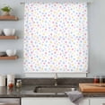 thumbnail image 4 of Colorful Polka Dot Sheer Curtains 63 Inches Long, Modern Minimalist Geometric Light Filering Curtains, Breathable Simi Curtain Privacy Drapes for Living Room Bedroom Lightweight Window Treatment, 4 of 9