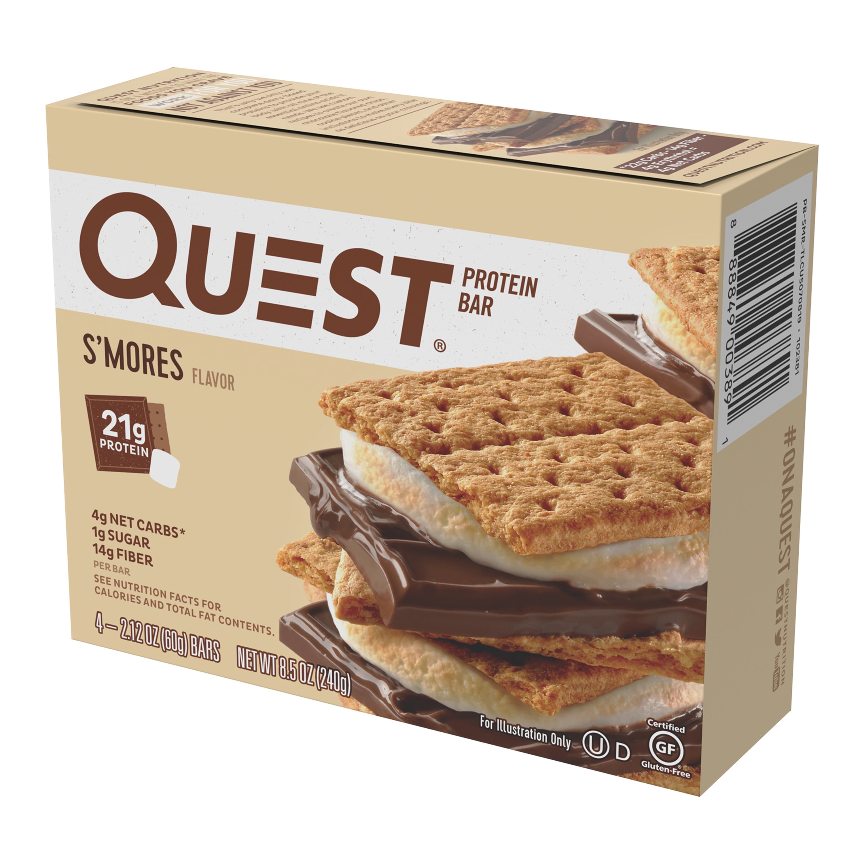 quest-protein-bar-smores-20g-protein-4-ct-walmart