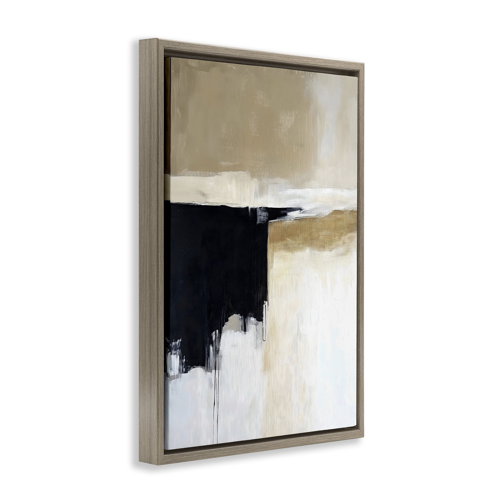 Stupell Industries Desert Shades Muted Neutrals Brown Framed Floater Canvas Wall Art, design by Gina Kelly