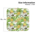 thumbnail image 3 of Bingfone Vintage Gnome And Pineapple Leather Drinks Coasters With Set Of 6,Suitable For Home Kitchen,Coffee Cup Coasters Home Gift, 3 of 9