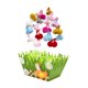 thumbnail image 4 of Canasta de Pascua precargada con animales de peluche, conejos, regalos de fiesta a granel, rellenos de canasta Gallina de hierba, 4 of 9