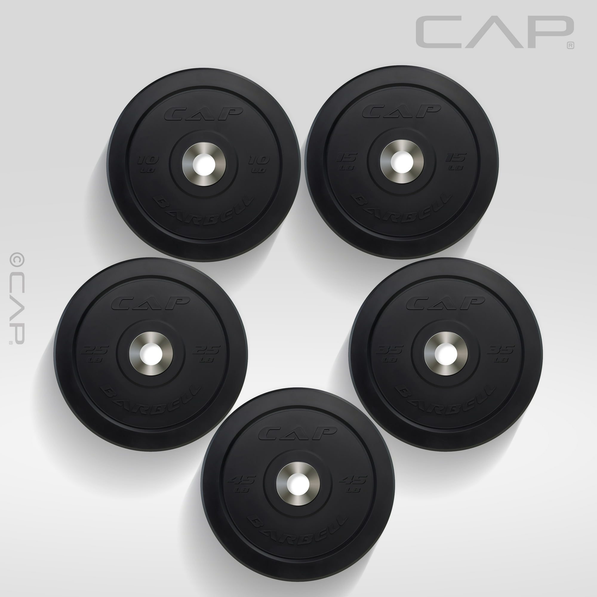 Cap barbell 25 lb black olympic weight plate hotsell