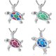 thumbnail image 2 of Turtle Necklace Blue Stone Turtle Pendant Necklace Girls Ladies Jewelry Gifts Girls Birthday Gifts--Colorful-Product code 49550 Colorful, 2 of 5