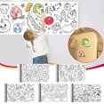 thumbnail image 1 of XWSHYW Herramientas para El Hogar Rollo de Papel con Dibujos de Grafitis Se Puede Colocar En La Pared para Pintar y Dibujar. Rollo de Papel con Dibujos de Grafitis para Niños., 1 of 4