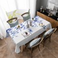 thumbnail image 4 of Blue Eucalyptus Rectangle Tablecloth, Botanical Plant Rustic Succulent Branch Waterproof & StainResistant Tablecloth, Washable Oil-proof Table Cover for Dining/Party/Wedding/Camping/Buffet 52x70 In, 4 of 9
