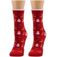 thumbnail image 2 of EQWLJWE Women Cute Christmas Vintage Printing Thicker Socks Long Sock Comfortable Socks Socks Holiday Clearance, 2 of 4