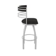 thumbnail image 4 of 860 Hunter 36" Swivel Bar Stool with Anodized Nickel Finish and Canter Espresso Seat and Back, 4 of 5