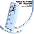 thumbnail image 2 of ELEHOLD For Samsung Galaxy Z Fold 7 Rugged Full Body Case,Premium Lychee Texture PU Leather Cover with Built-in Front Screen Protector Metal Foldable Kickstand Shockproof Phone Case , Blue, 2 of 7