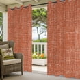 thumbnail image 3 of Burnt Orange Outdoor Curtains for Patio, Abstract Modern Farmhouse Solid Color Sunshade Privacy Drapes Grommet Waterproof Outside Curtains for Porch/Cabana/Balcony 54"x 84", 1 Panel, 3 of 9