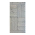 thumbnail image 2 of S Series 42in. X 84in. French Gray Finished DIY Solid Wood Sliding Barn Door Slab, 2 of 5