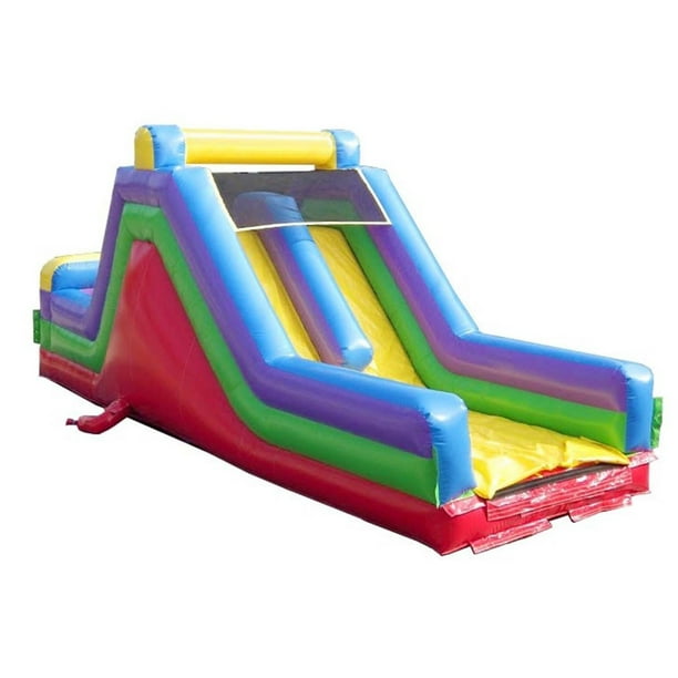 Pogo 30' Commercial Inflatable Slide and Rock Climbing Wall, Retro