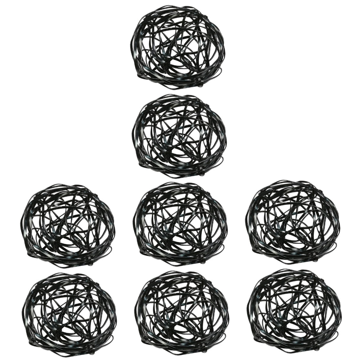 8 pcs  Floral Cage Flower Arrangement Holder Aluminum Alloy Wire Flower Arranger Flower Fixed Tools Floral Lid Organizer for Flower Arrangement Fixation Black