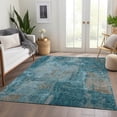 thumbnail image 6 of Addison Rugs Mayfield Premium Machine Washable Transitional Abstract Teal Rectangle Rug, 10' x 14', 6 of 6