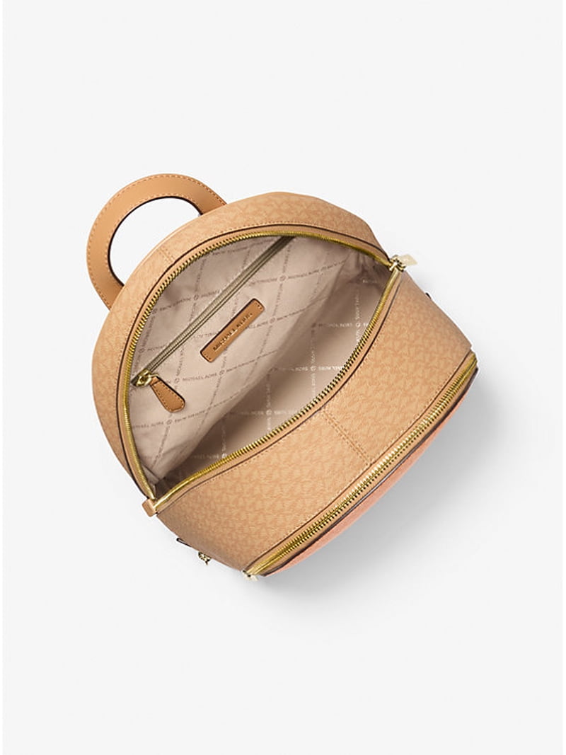 Michael Kors Khaki Backpack with Gold Accents Amazon.com | Michael Kors Womens Prescott Large Backpack  main image 3