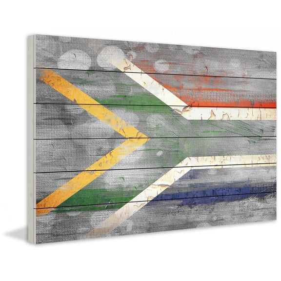 Parvez Taj "Fly Africa" Print on White Wood