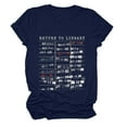 thumbnail image 4 of vigerkar Women Short Sleeve Crewneck Fashion Graphic Tees T-Shirt Pullover Tops (Navy, L), 4 of 5