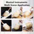 thumbnail image 3 of Lambswool Duster, Lightweight Soft Wool Brush Duster with Wooden Handle, Multifunctional Soft Fluffy Wool Duster Cleaning Tool for Home Musical Instrument Blinds Table Piano, 3 of 8