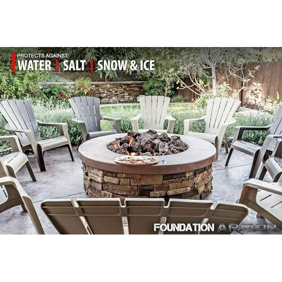 Foundation Armor Armor WB15 Water Based Low Gloss Acrylic Concrete Sealer and Concrete Cure and Seal - 5 Gallon