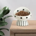 thumbnail image 4 of Elevated Ceramic Cat Bowl - Whisker Fatigue Friendly Cute Design for Food and Water for Indoor Use Dishwasher Comfortable for Your Feline, 4 of 4