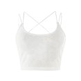 thumbnail image 4 of Chaleco estampado a la moda para mujer blusa sin mangas sólida tirantes Tops Pompotops lopia999423, 4 of 4