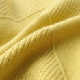 thumbnail image 4 of 2025 Spring Sweater Yellow Sweater Long Sleeves Turtleneck Blue Cardigan for Women Solid Color Warm Cardigan Running Hoodie(L), 4 of 5