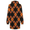 thumbnail image 3 of WFJCJPAF 2025 New Halloween Halloween Dresses for Short Women,Women's Hooded Long Sleeve Halloween Print Dress LooseFashion Mini Dress,Halloween Dresses for Women - Multicolor S, 3 of 5
