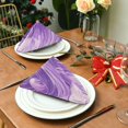thumbnail image 6 of Iauyy Satin Napkins Set of 1- Planet- Purple DIY Printing Decoration Cloth Napkin- Easy Care for Home/Party, 6 of 8