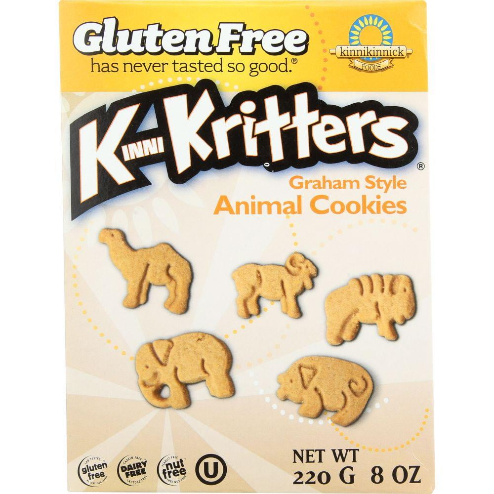 Kinnikinnick Gluten Free Kinnikritters Animal Cookies Graham Style, 8