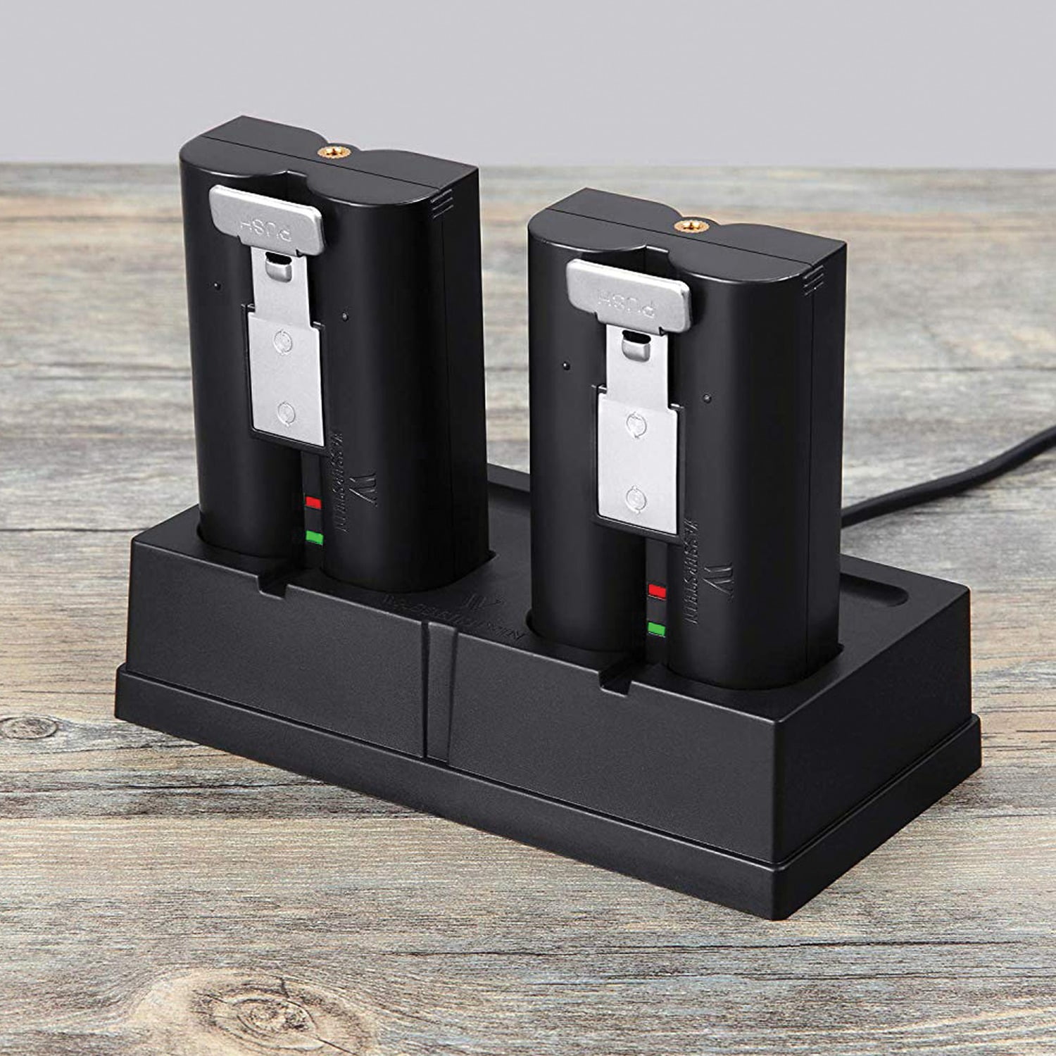 Dual Port Charging Dock with 5V 3A Power Adapter /& Cable Ring Spotlight Cam /& Ring Stick Up Cam Rechargeable Batteries Sunjoyco Quick Charge 3.0 Battery Charger Station for Ring Video Doorbell 2