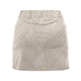 thumbnail image 4 of TrendOFT Shorts Athlétiques pour Femmes Été Course Taille Haute Jupe-Short de Tennis avec 2 Poches Fente Latérale Jupe Mini Jupe Shorts de Randonnée Shorts d'Entraînement pour Femmes Beige XXXXXL, 4 of 6