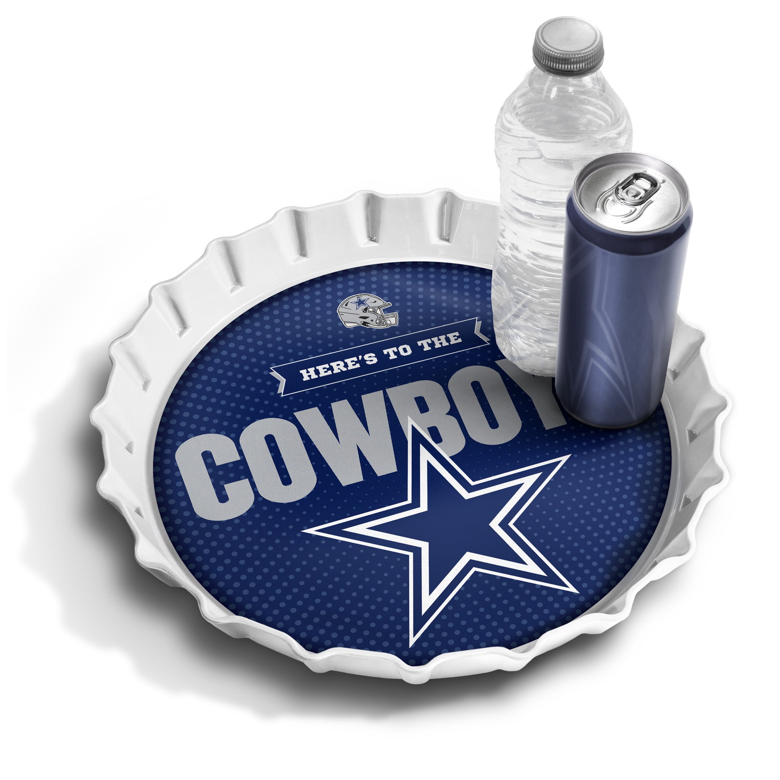 YouTheFan NFL Dallas Cowboys Bottle Cap Serving Tray