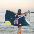 thumbnail image 5 of KLL Astronaut With USA Flag Microfiber Beach Towel Fast Drying,Extra Large 27.5"x55" Sand Free Beach Towel Super Lightweight Towels, 5 of 5