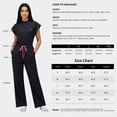 thumbnail image 6 of Niaahinn Women's Medical Scrub Jumpsuit - Mandarin Collar, with Drawstring Waist for Nursing Uniforms, 6 of 7