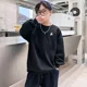 thumbnail image 3 of Sudadera de primavera y otoño para niños, Top informal con cuello redondo para niños de mediados a grandes, camiseta de manga larga a la moda 2024, 3 of 4