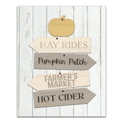 Creative Products Fall Farmers Market Signs 16 x 20 Canvas Wall Art