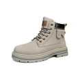 thumbnail image 1 of Colisha Men Hiking Boot Waterproof Work Boots Non-Slip Lace Up Ankle Booties Motorcycle Comfort Casual Winter Shoes Apricot 7, 1 of 9