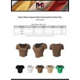 thumbnail image 2 of MixMatchy Women's Short Sleeve Square Neck Asymmetrical Hem Top, 2 of 7