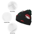 thumbnail image 3 of Yiaed Amanita Mushroom Print Winter Beanie for Men Women, Fleece Lined Beanie Soft Warm Knit Hat Ski Stocking Cuffed Ca, 3 of 6