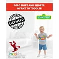 thumbnail image 5 of Sesame Street Elmo Cookie Monster Oscar the Grouch Infant Baby Boys Polo Shirt and Shorts Infant to Toddler, 5 of 5