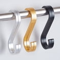 thumbnail image 2 of 10X S Hook Kitchen Hook Meat Hook Metal Hook S Shape Hanging Black/Gold/Silver, 2 of 6