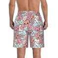 thumbnail image 3 of Naloa Cartoon Hearts Men's Beach Shorts, Surfing shorts, Swim trunks, Quick Dry Swim Trunks for Surfing Beach Fun - Large, 3 of 9