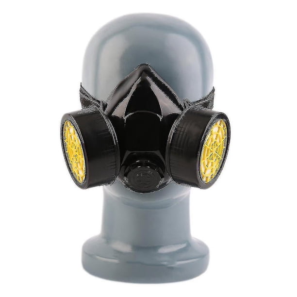 Máscara antigás respiratoria de seguridad de supervivencia de emergencia con 2 filtros protectores duales