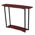 thumbnail image 2 of Convenience Concepts Console en Pierre Grise en Bois de Cerisier et Métal Gris, 2 of 7