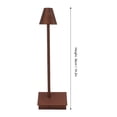 thumbnail image 5 of Cordless Table Lamp Battery Powered Building Shape Dimmable Touch Control 5200mAh Battery IP54 Waterproof LED Desk Lamp Brown, 5 of 9