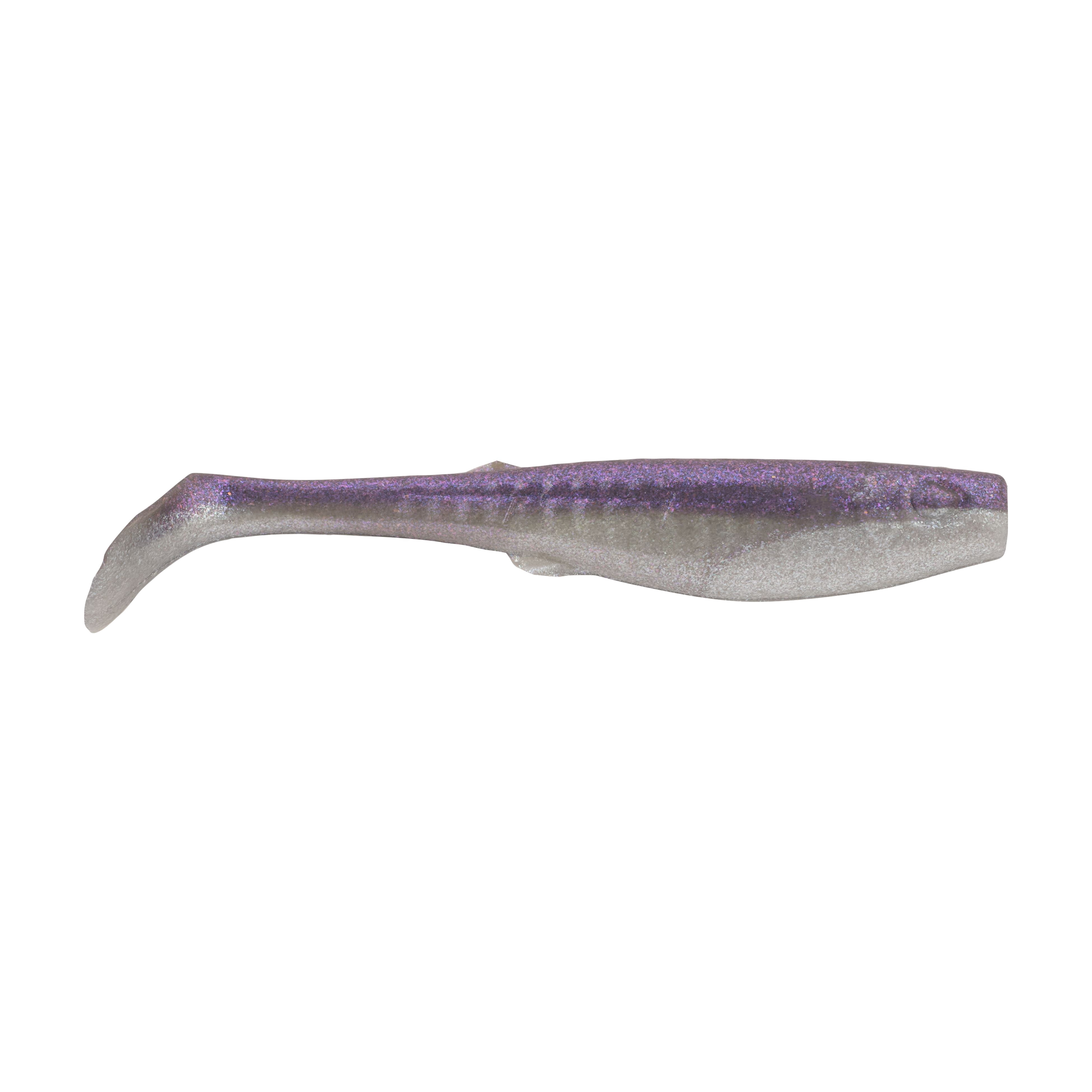 Berkley Gulp! Saltwater Paddleshad Scented Swimbait, Purple Chrome 4"