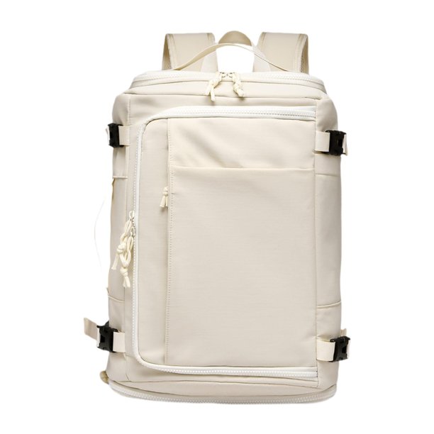 Mochila de viaje para hombre con correa ajustable, bolsa de equipaje, mochila de negocios Blanco