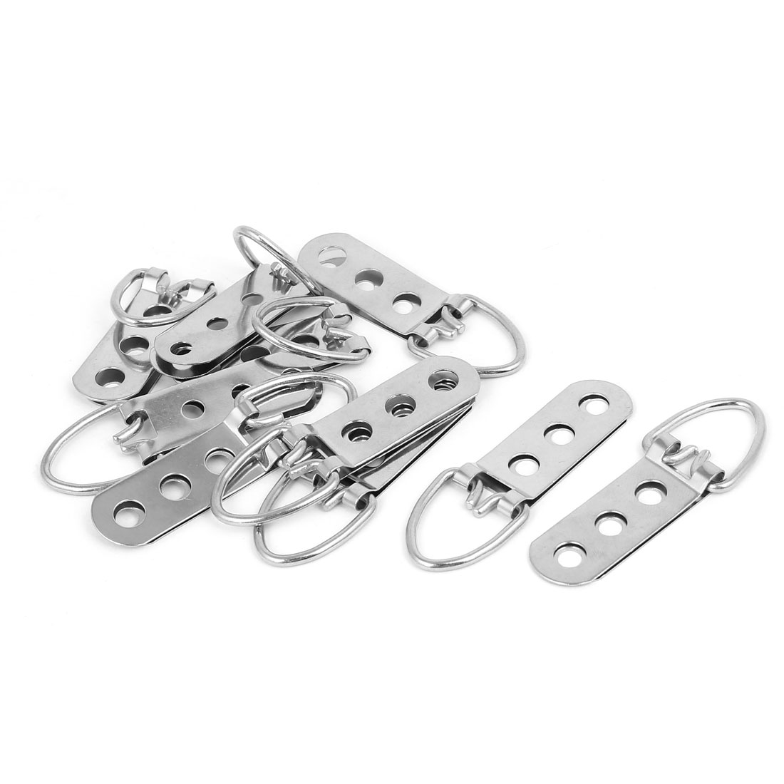 Uxcell 65mmx22mm Iron Three Holes DRing Picture Frame Strap Hanging