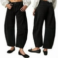 thumbnail image 2 of Pantalones Vaqueros Vintage de Cintura Baja, Elásticos, Estilo Boyfriend, de Pierna y con Realce de Glúteos para Mujer. Negro M, 2 of 7