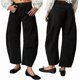 thumbnail image 2 of Pantalones Vaqueros Vintage de Cintura Baja, Elásticos, Estilo Boyfriend, de Pierna y con Realce de Glúteos para Mujer. Negro M, 2 of 7